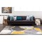 World Rug Gallery Contemporary Circles Yellow/Gray/Ivory Area Rug 5'x7' 2064YELLOW5X7 - alternate 5